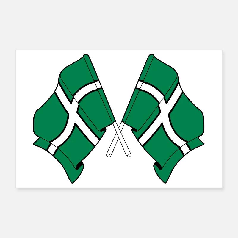 Devon Cross-Flaggen Poster 30x20 cm