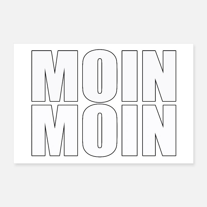 Moin Moin Poster 30 x 20 cm