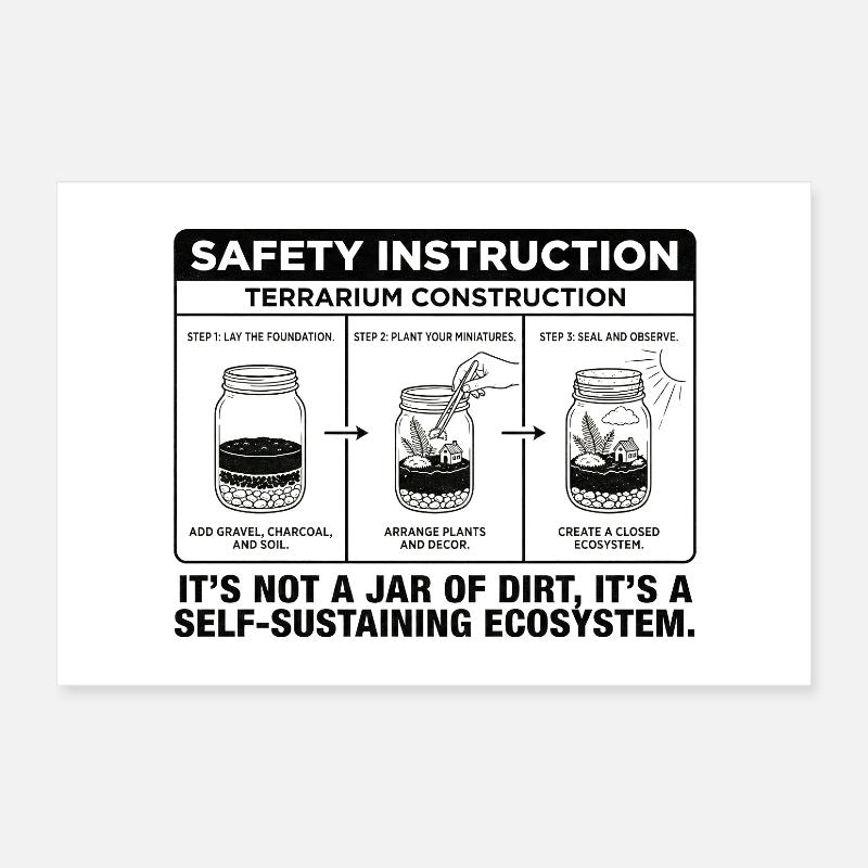 Guide de construction de terrarium : pas juste un bocal de Di Poster 30 x 20 cm