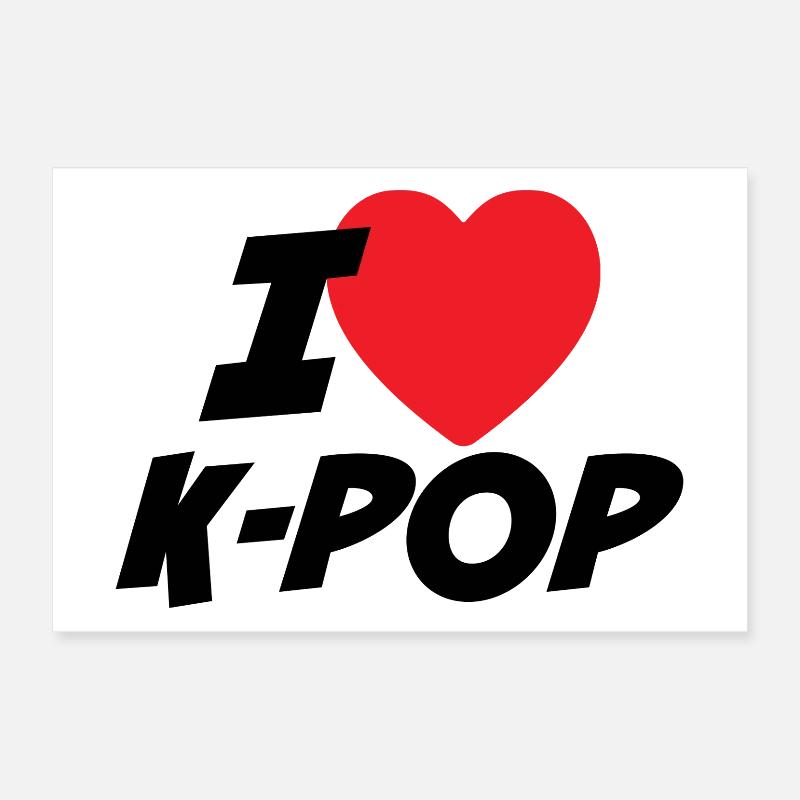 J’adore la K-pop Poster 30 x 20 cm