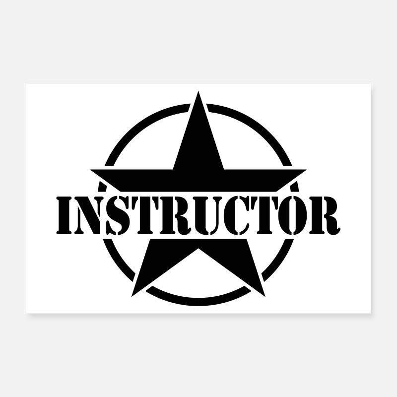 Instructor | Instruction Poster 12" x 8" (30x20 cm)