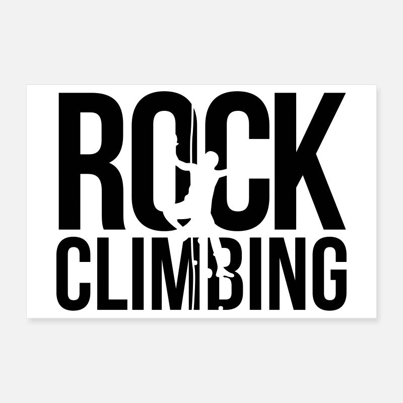 rock climbing Poster 12" x 8" (30x20 cm)