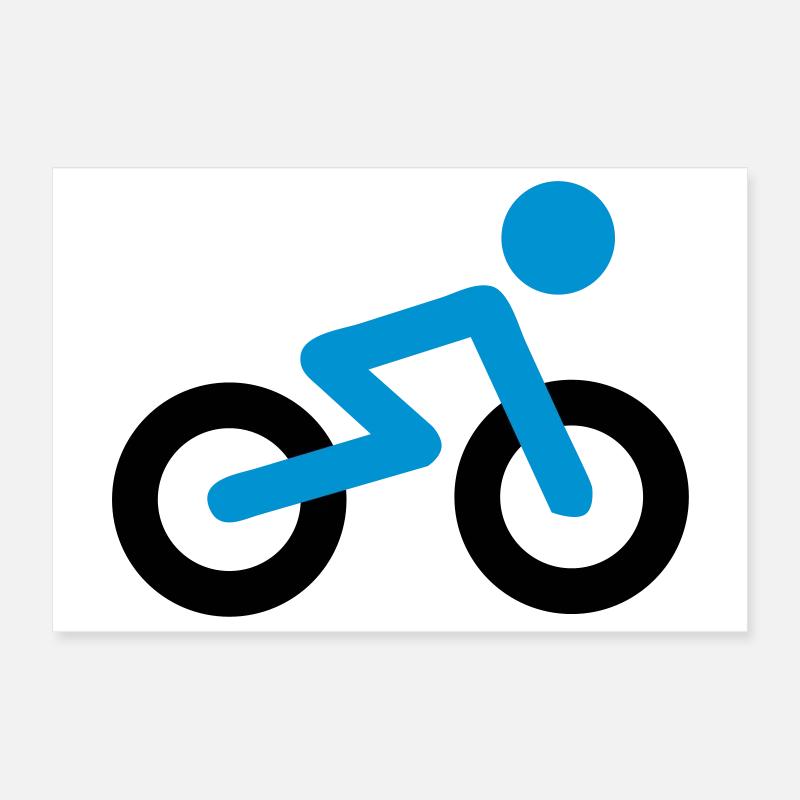 Bicycle Poster 12" x 8" (30x20 cm)