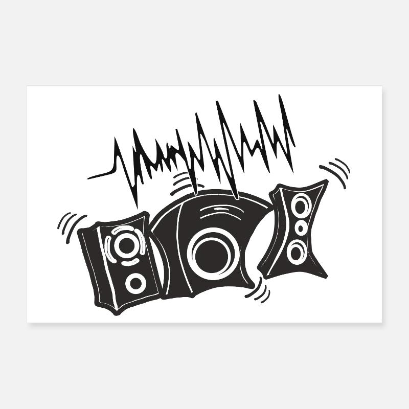 Juke-boxes, disco, basses Poster 30 x 20 cm