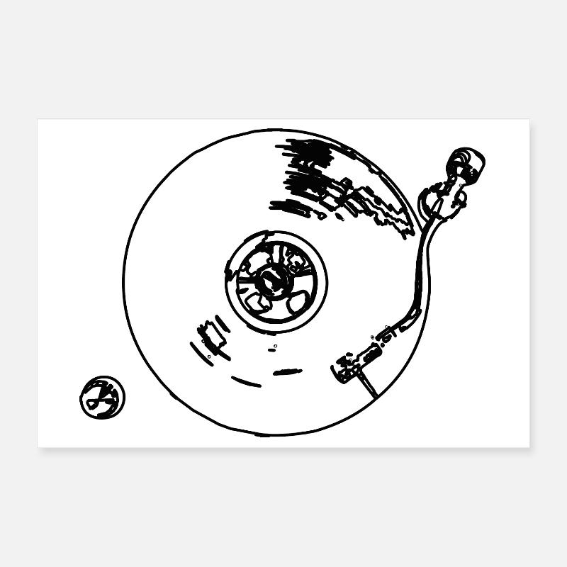 Électrophone Poster 30 x 20 cm