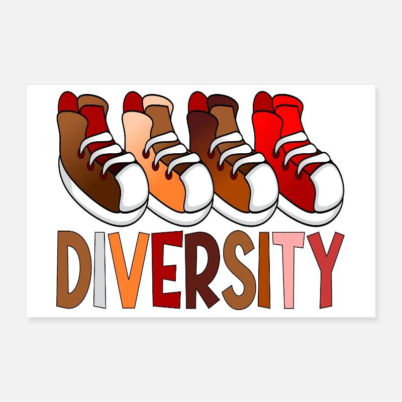 Sneakers Diversité - Sport Poster 30 x 20 cm
