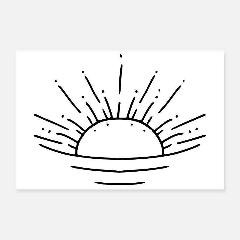 Sunrise Poster 12" x 8" (30x20 cm)