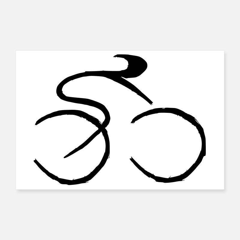 Bicycle Poster 12" x 8" (30x20 cm)