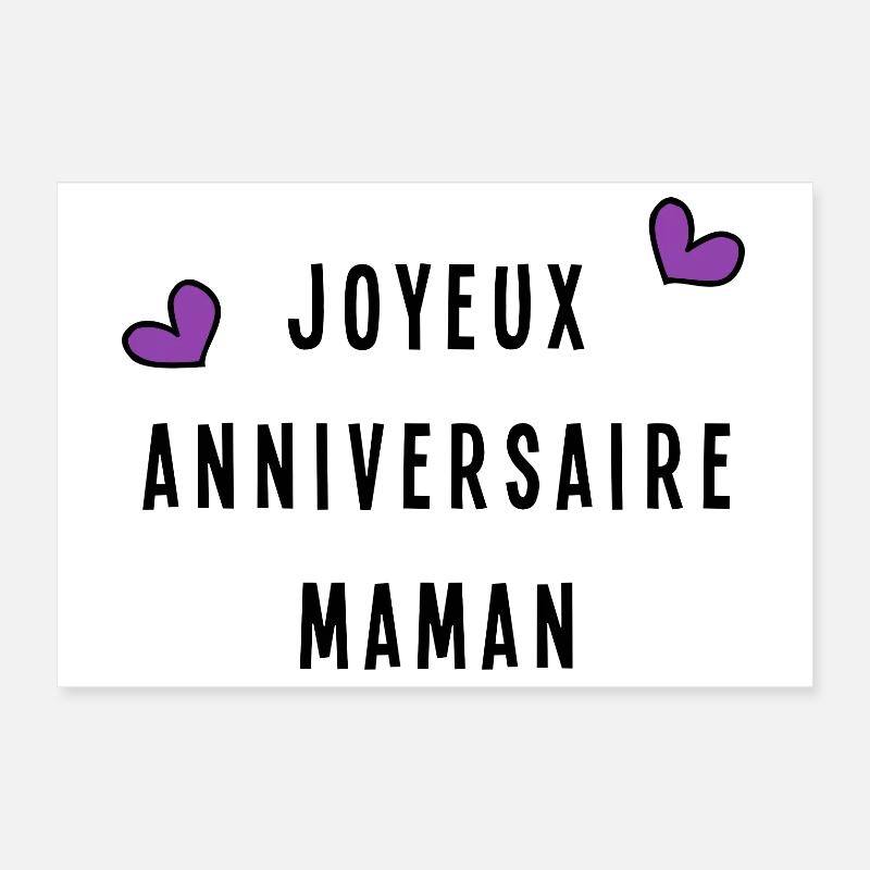 MAMA. ALLES GUTE ZUM GEBURTSTAG Poster 30x20 cm