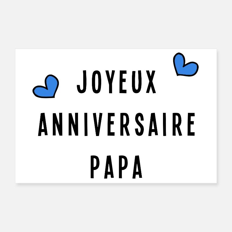 ALLES GUTE ZUM GEBURTSTAG PAPA Poster 30x20 cm