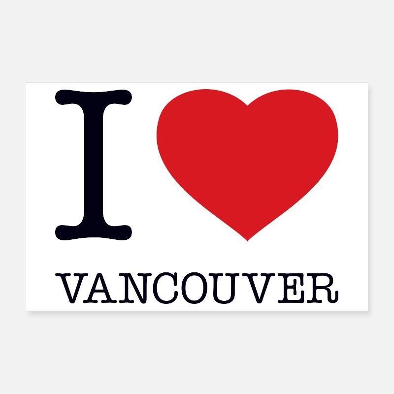 J’ADORE VANCOUVER Poster 30 x 20 cm