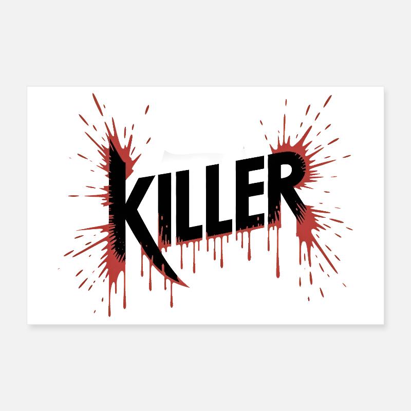 Killer - Killer Blood Design Poster 12" x 8" (30x20 cm)