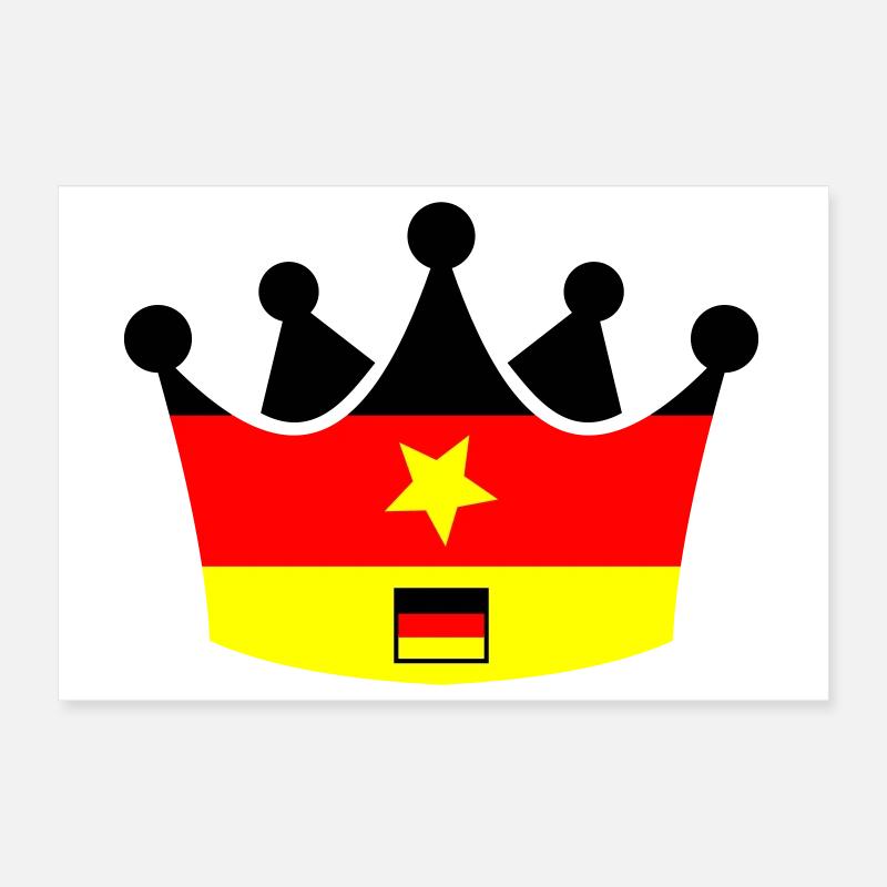 Couronne allemande Poster 30 x 20 cm