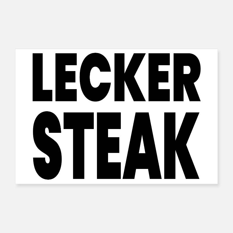 Steak Poster 12" x 8" (30x20 cm)