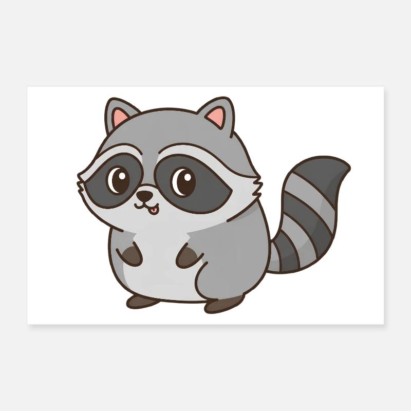 Waschbär Poster 30x20 cm