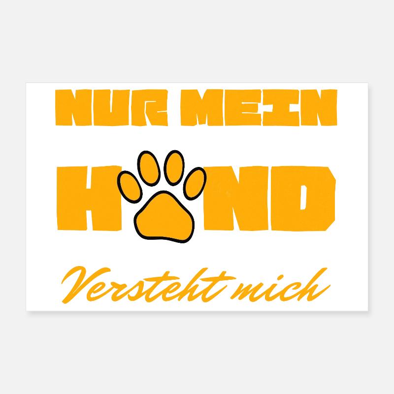 Mon chien me comprend Poster 30 x 20 cm