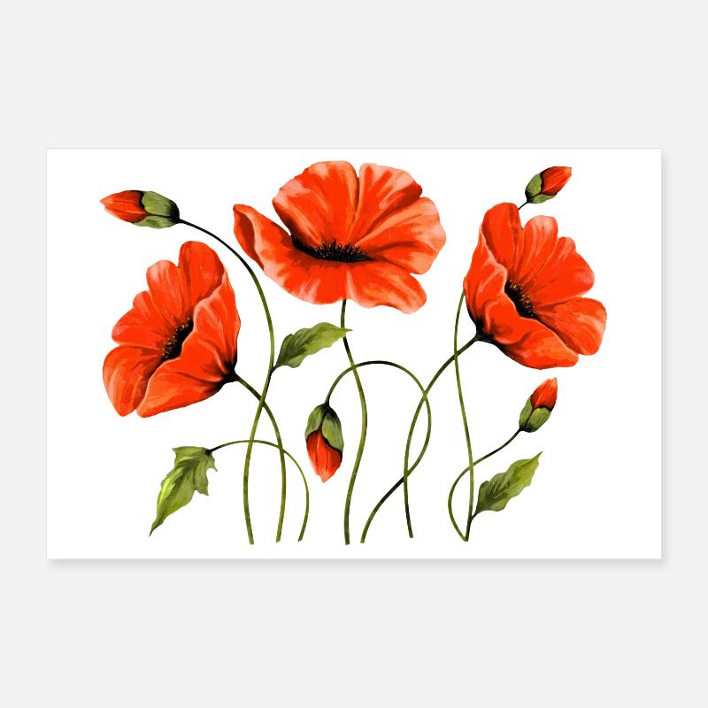 Blomster Poster 30x20 cm