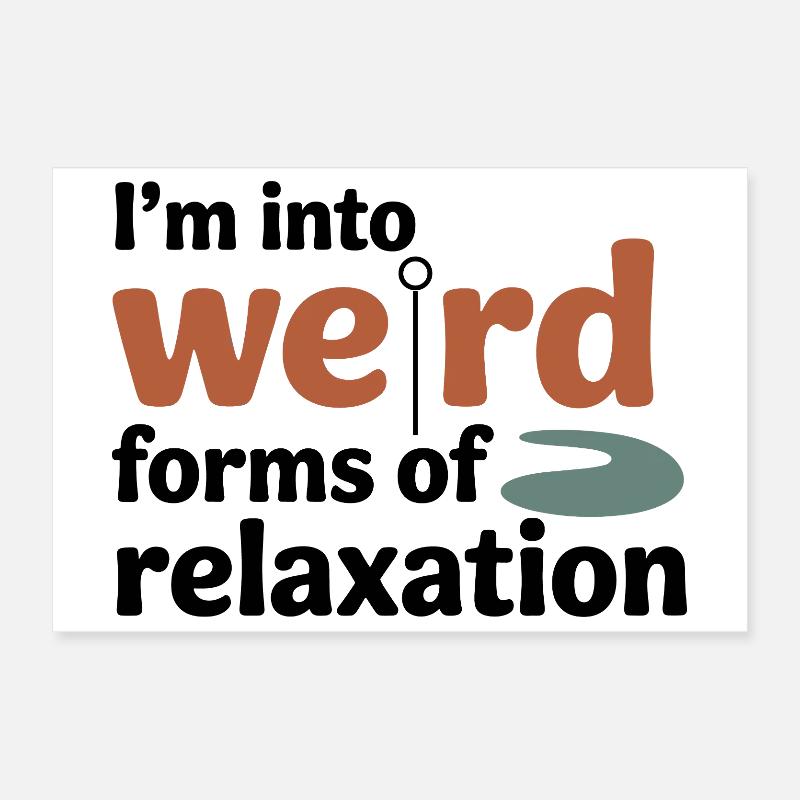 Formes étranges de la profession de relaxation de l’acupuncteur Poster 30 x 20 cm
