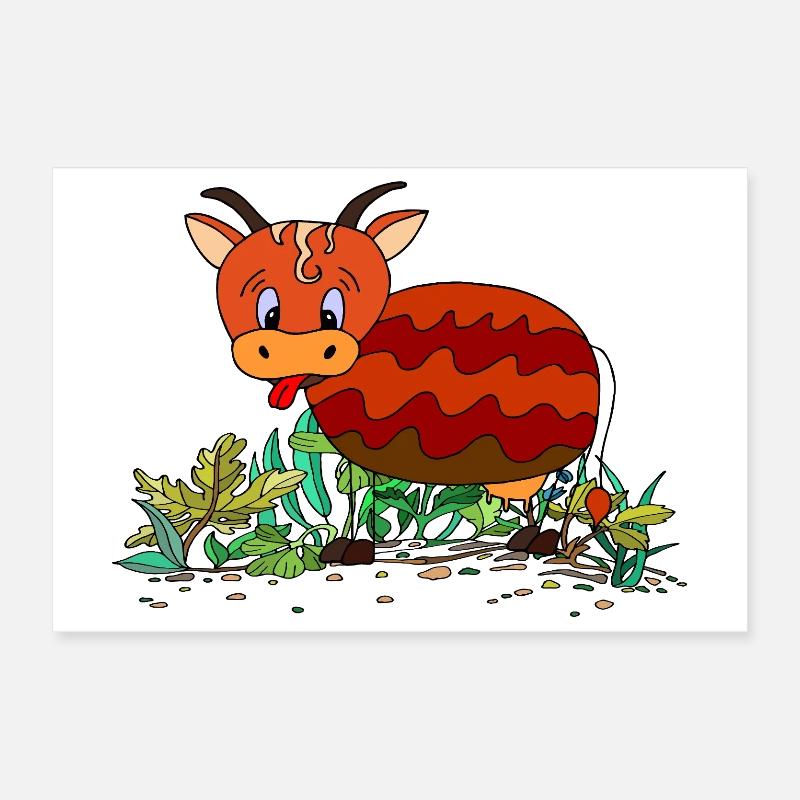 Vache Poster 30 x 20 cm