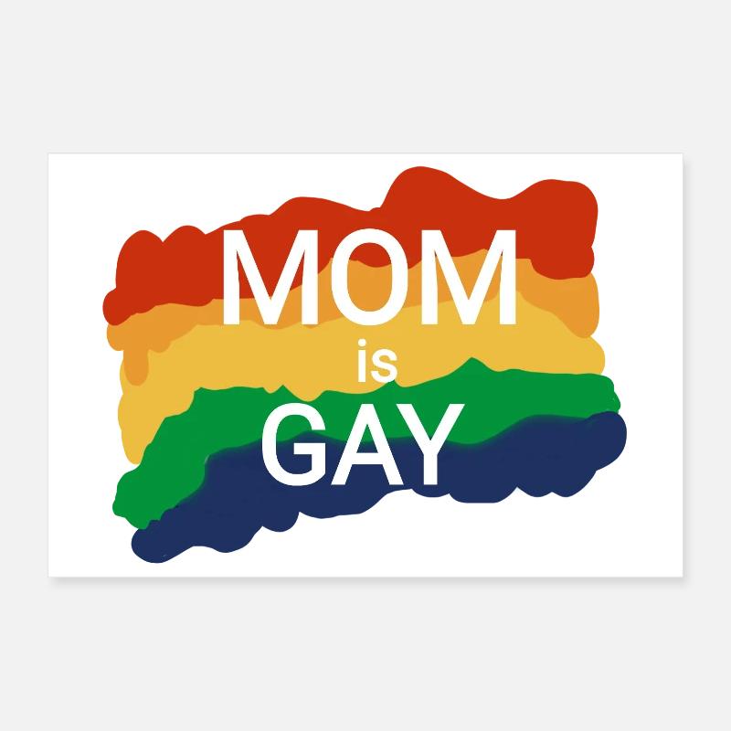 Maman lesbienne pour la maternité Poster 30 x 20 cm