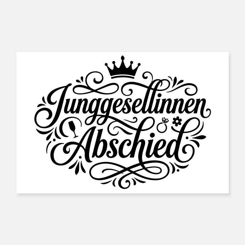 Junggesellinnenabschied Jga Mädels Poster 30x20 cm