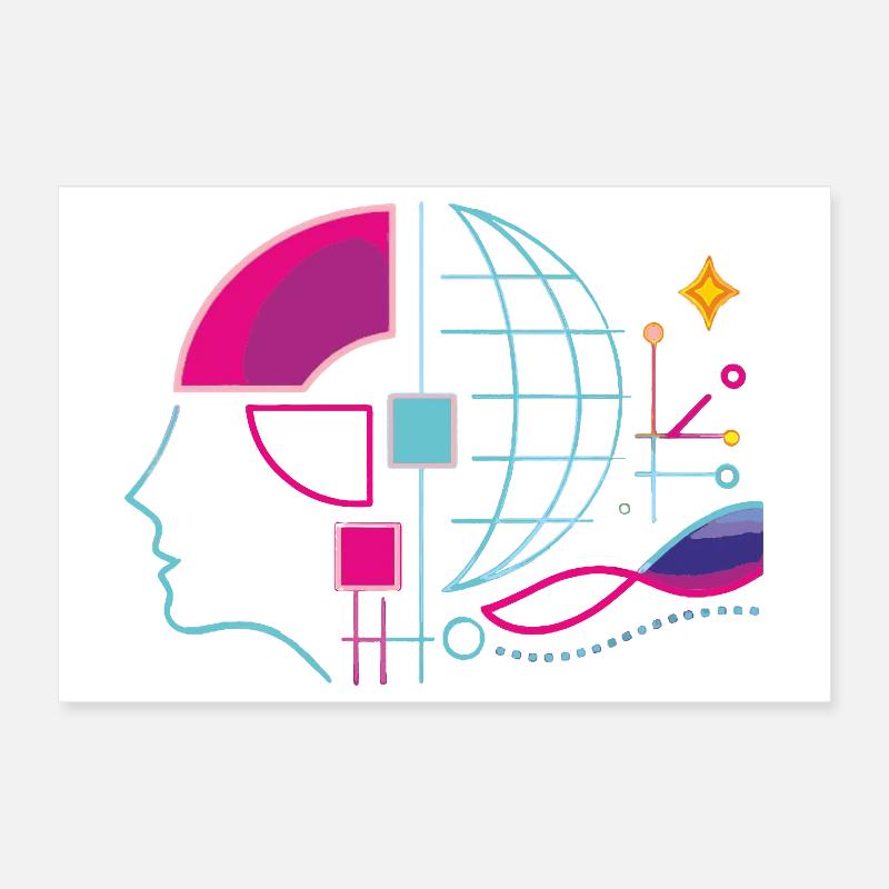 Globale Intelligenz Poster 30x20 cm