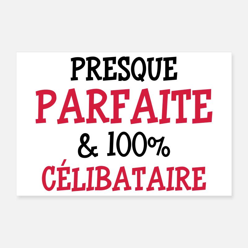 Presque Parfaite & 100% Célibataire Poster 30 x 20 cm