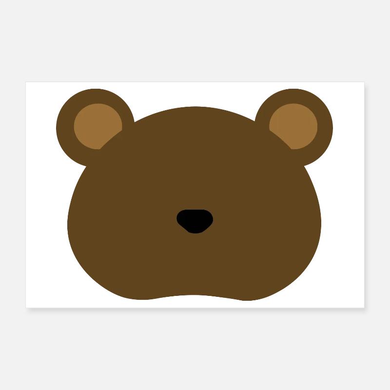 Grizzly Bear Poster 30x20 cm