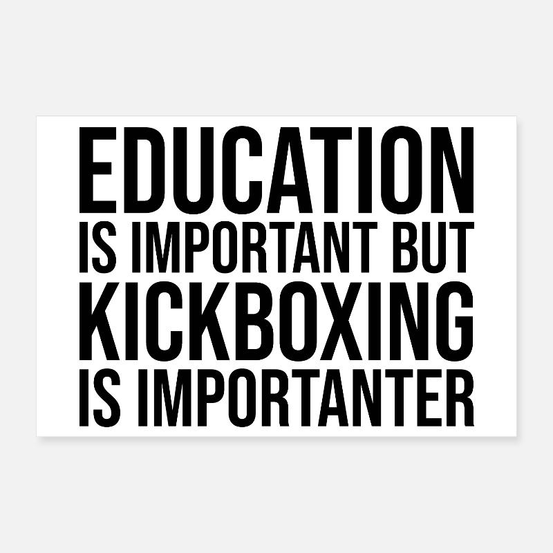 Kickboxing Poster 30 x 20 cm
