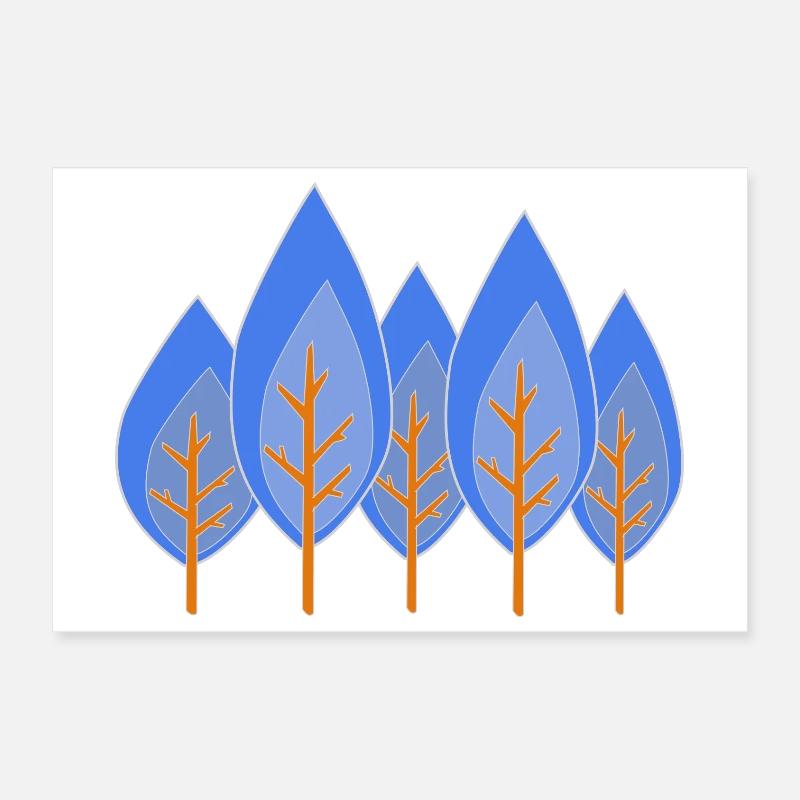 Bäume Poster 30x20 cm