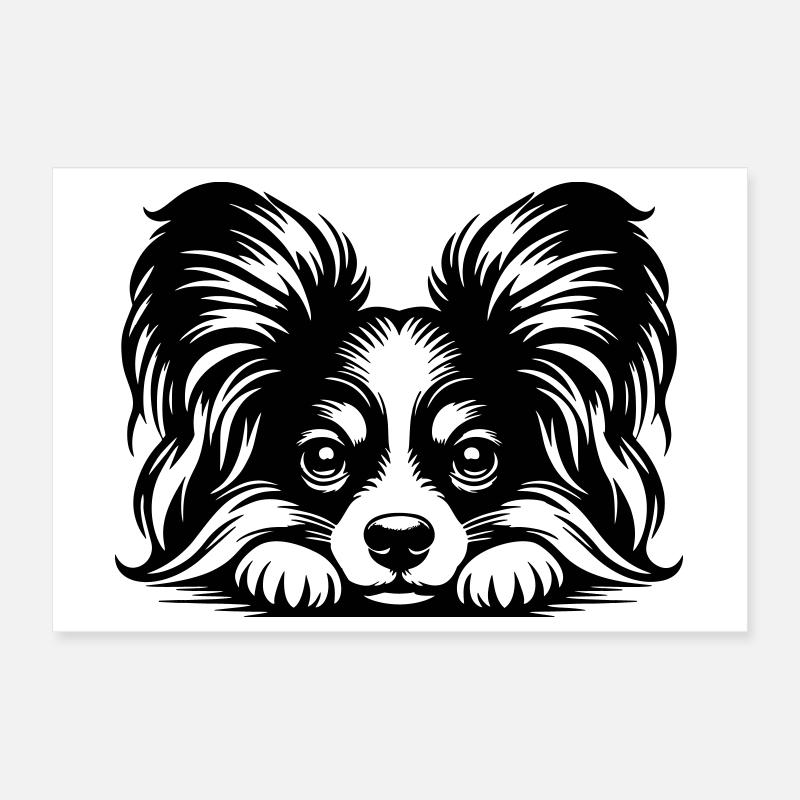 Tête de papillon avec pattes Poster 30 x 20 cm