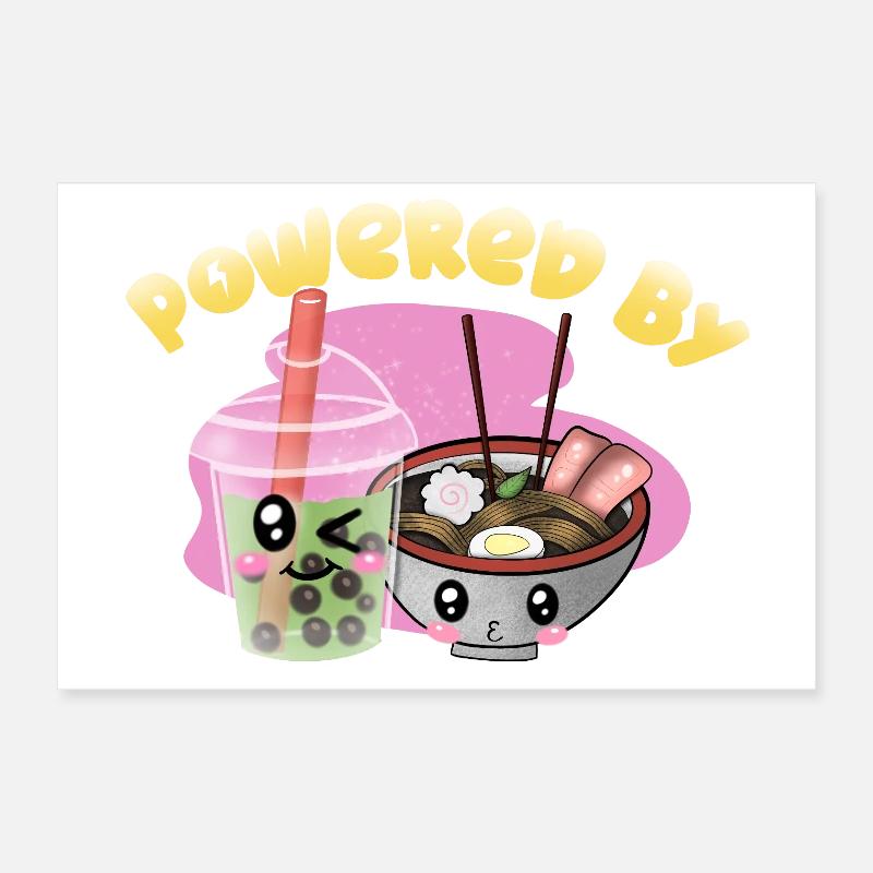 powered by Ramen Poster 12" x 8" (30x20 cm)