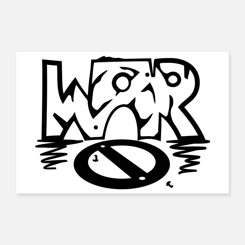 WAR / (No) war Poster 12" x 8" (30x20 cm)