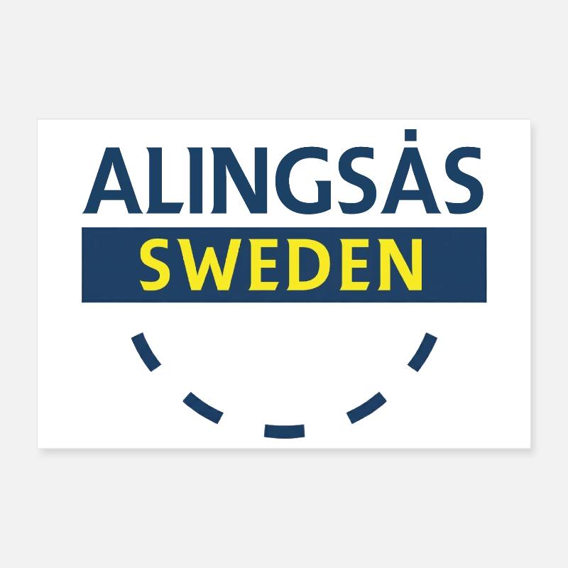 Alingsås Suède Panneau Poster 30 x 20 cm