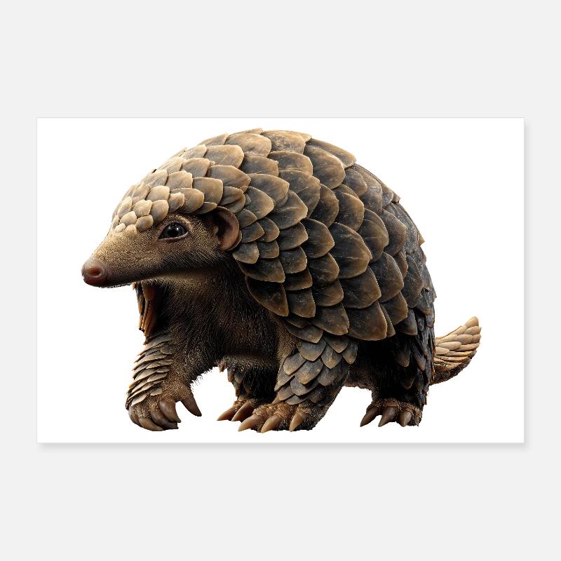 Pangolin Pangolin Pomme de pin Pangolins Poster 30 x 20 cm