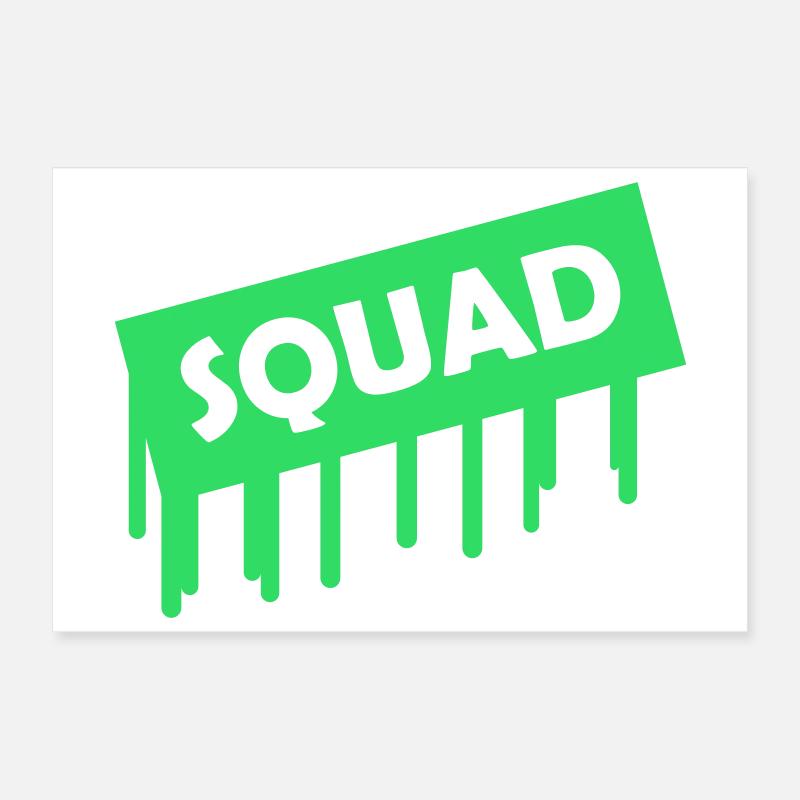 Squad Poster 12" x 8" (30x20 cm)