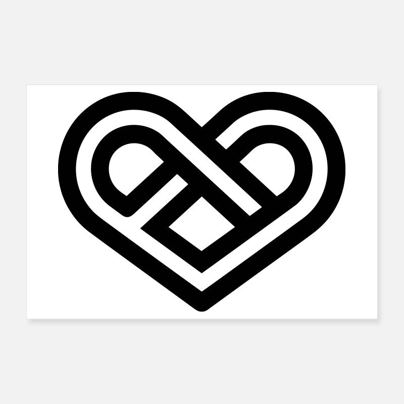 Infinite Heart Poster 12" x 8" (30x20 cm)