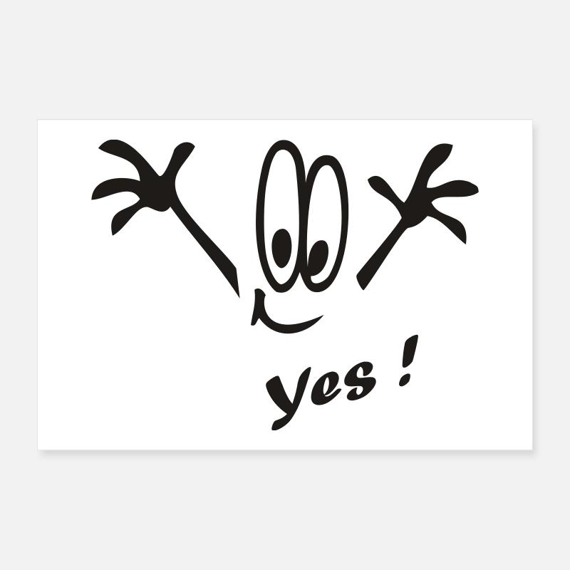 Yes ! Comic Poster 30x20 cm