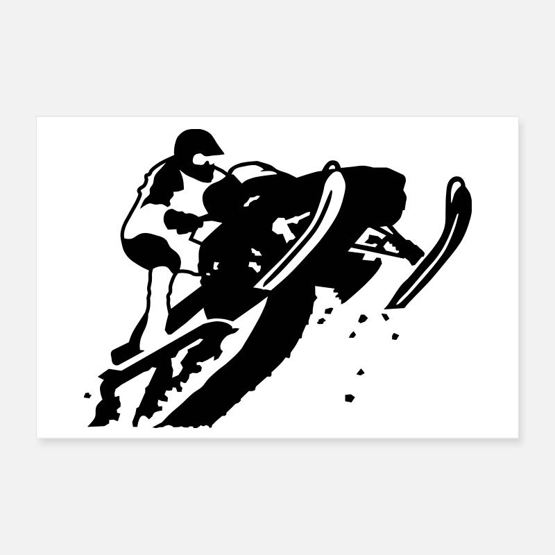 snowmobile_2 Poster 30 x 20 cm