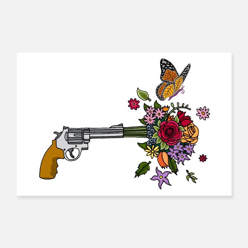 Le pistolet de la paix Poster 30 x 20 cm