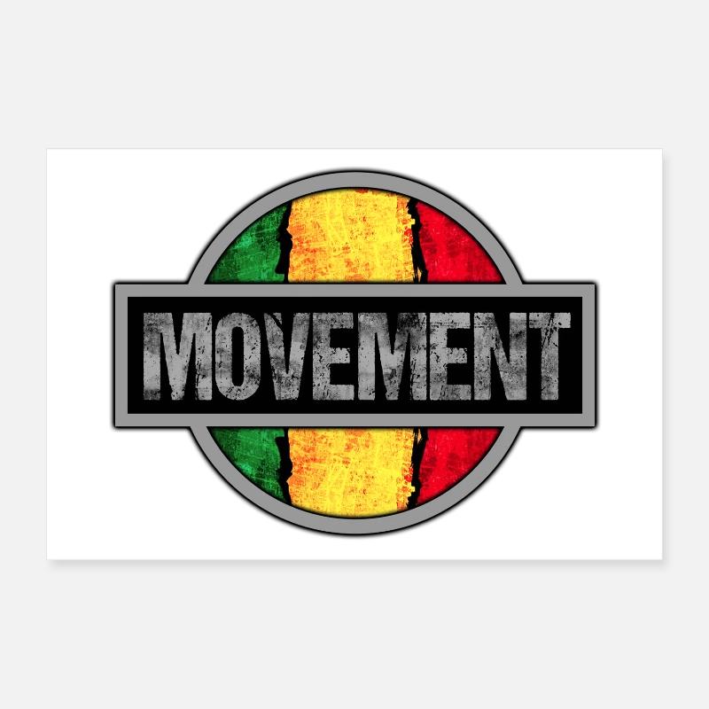 Conception d’icônes de mouvement rastafari Poster 30 x 20 cm