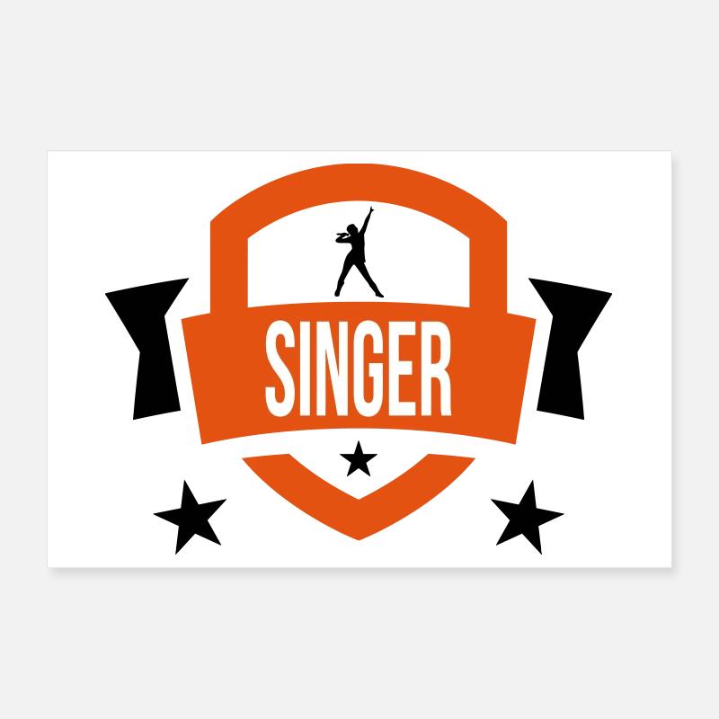 Sänger - Sing 🎤 Poster 30x20 cm