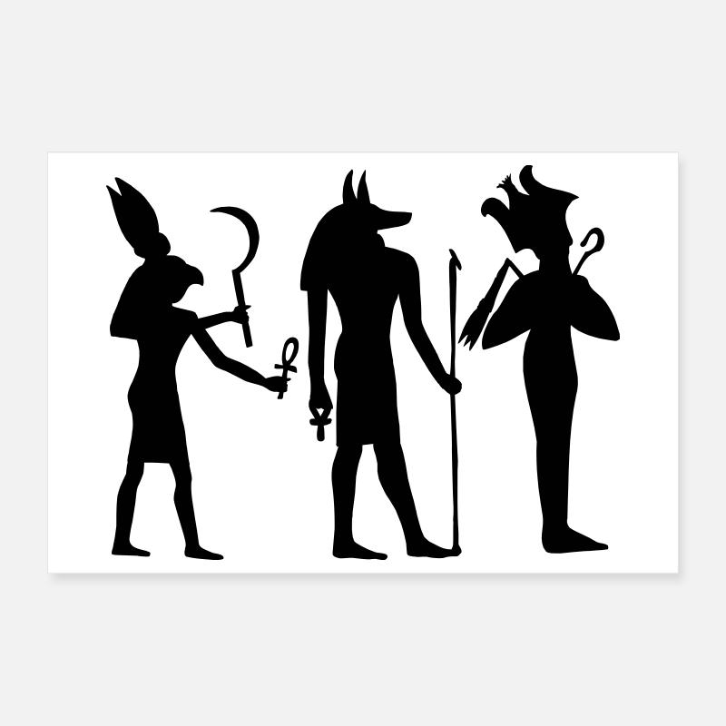 Egyptian hieroglyphic script in the pyramids of Poster 12" x 8" (30x20 cm)