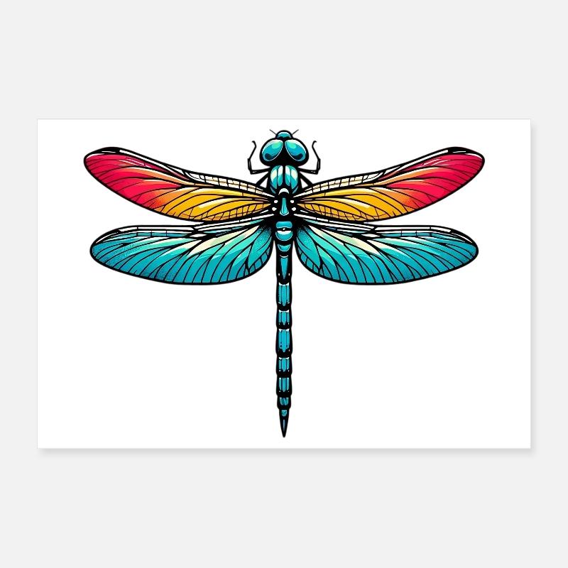 Libelle Poster 30x20 cm