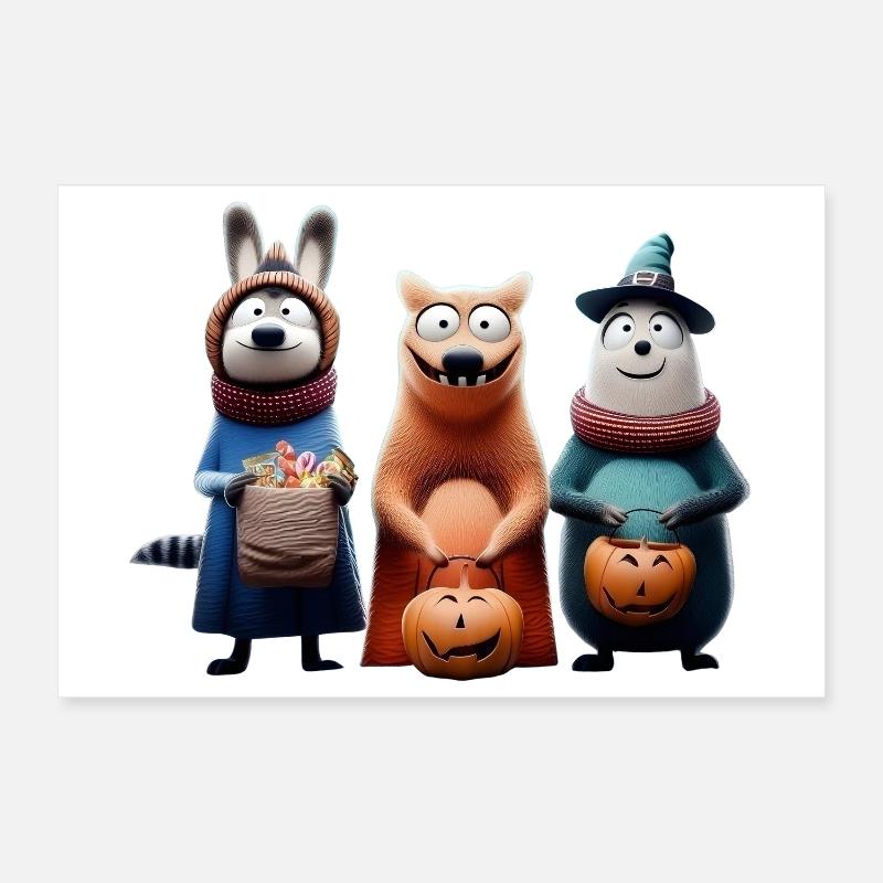 Halloween Squad – Süßes oder Saures Wooligans Poster 30x20 cm