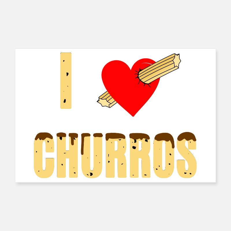 J'adore les churros Poster 30 x 20 cm
