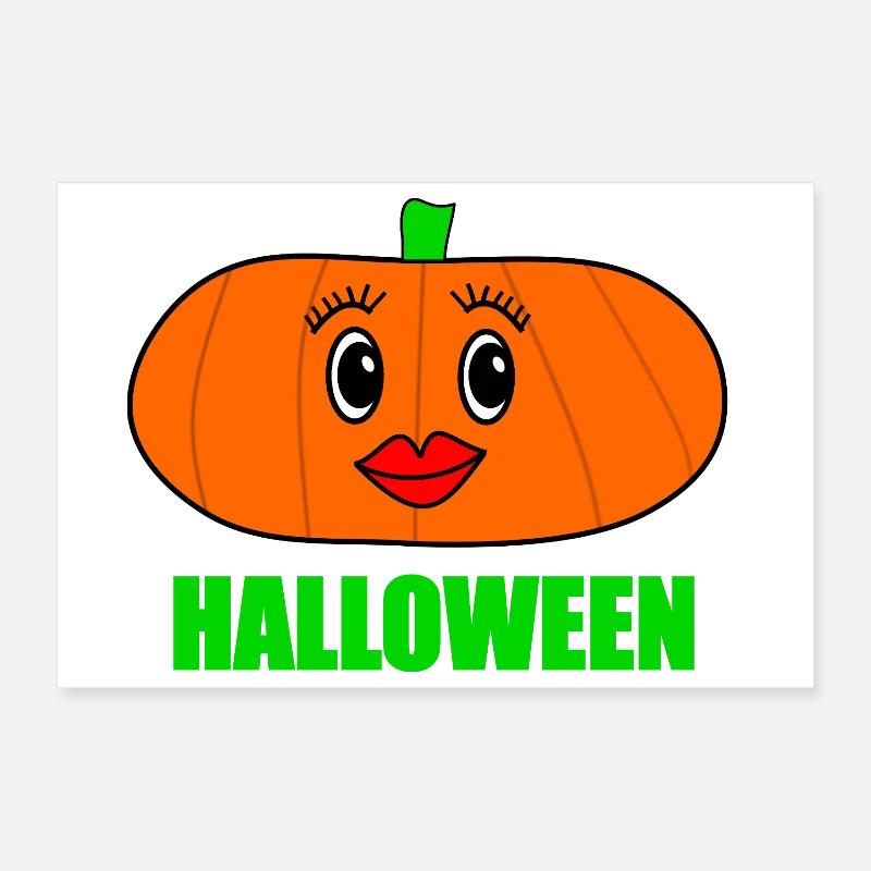 HALLOWEEN. CITROUILLE. CITROUILLE HALLOWEEN Poster 30 x 20 cm
