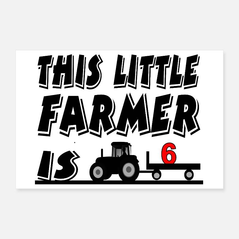 farmer Poster 12" x 8" (30x20 cm)