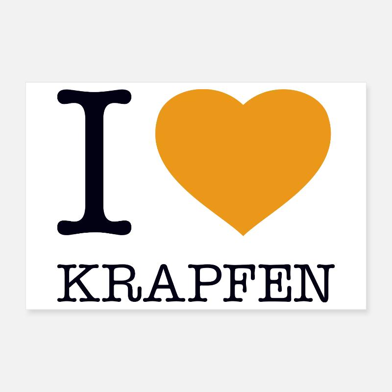 I love doughnuts Poster 12" x 8" (30x20 cm)