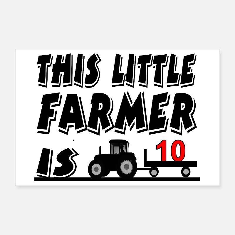 farmer Poster 12" x 8" (30x20 cm)